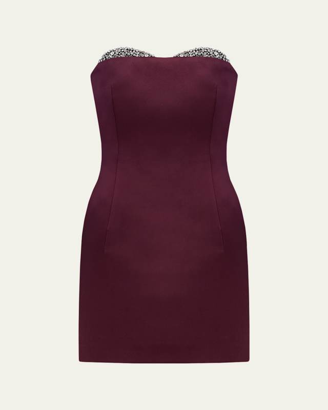 Noelie Embellished Strapless Mini Dress